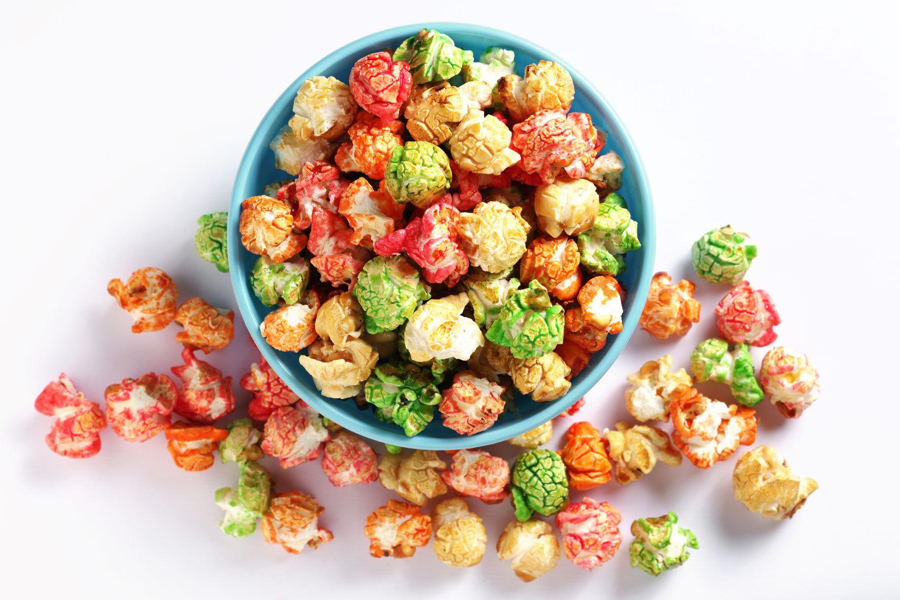 Rainbow popcorn